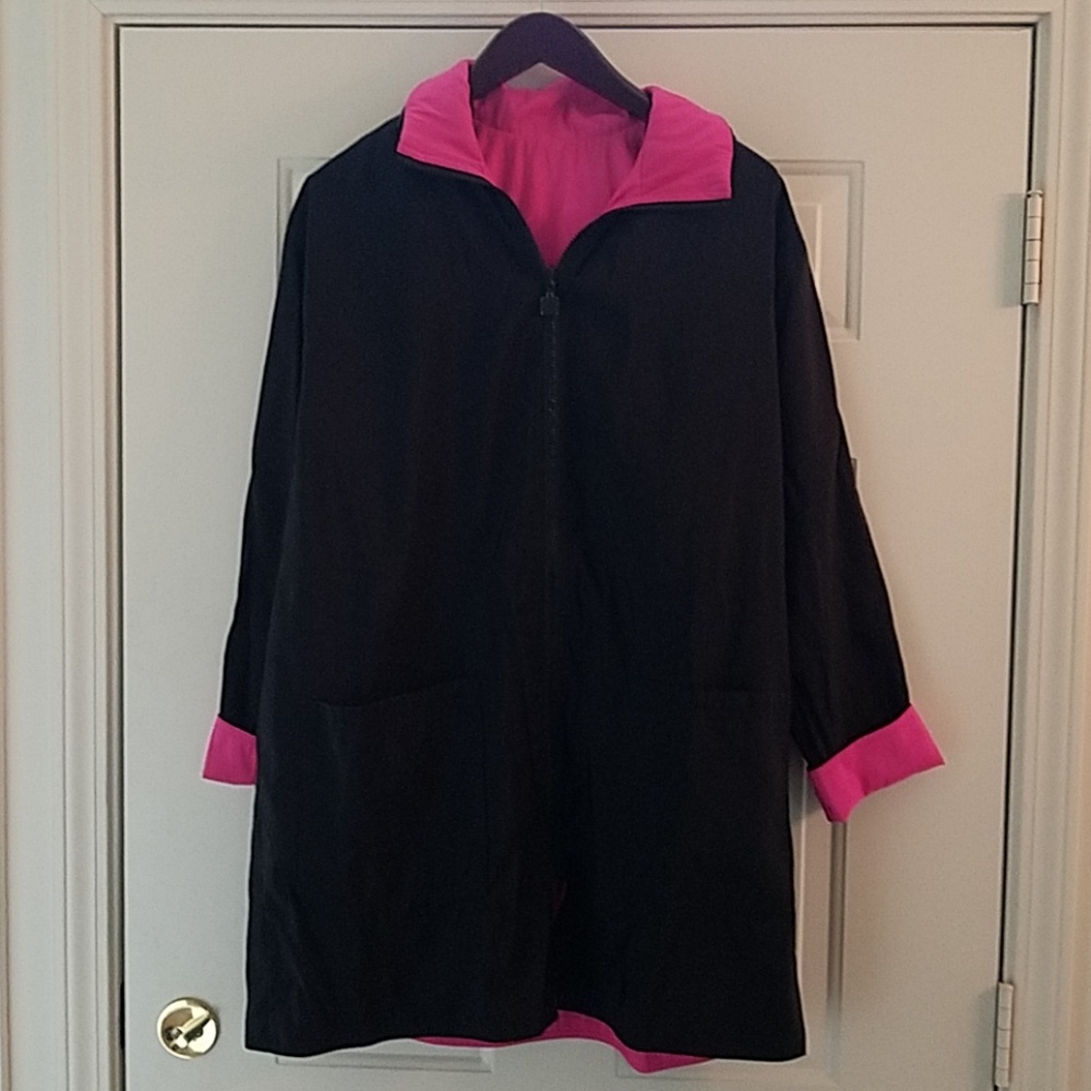 Reversible Lightweight Hooded Raincoat L/XL